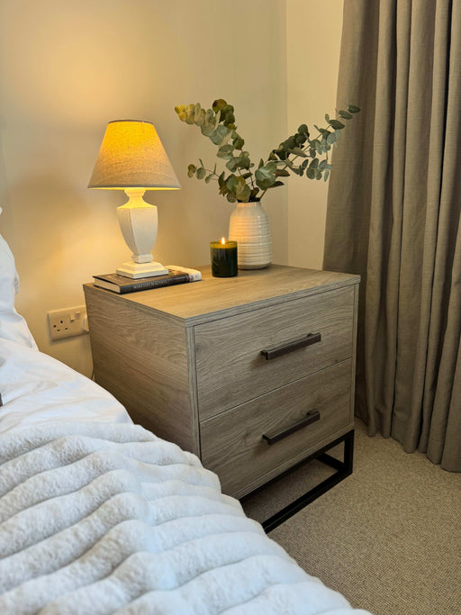 Stratford Bedside Table Drawers - Taupe