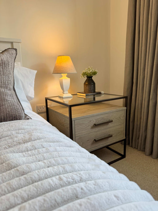 Pembroke Bedside Table Drawers - Taupe