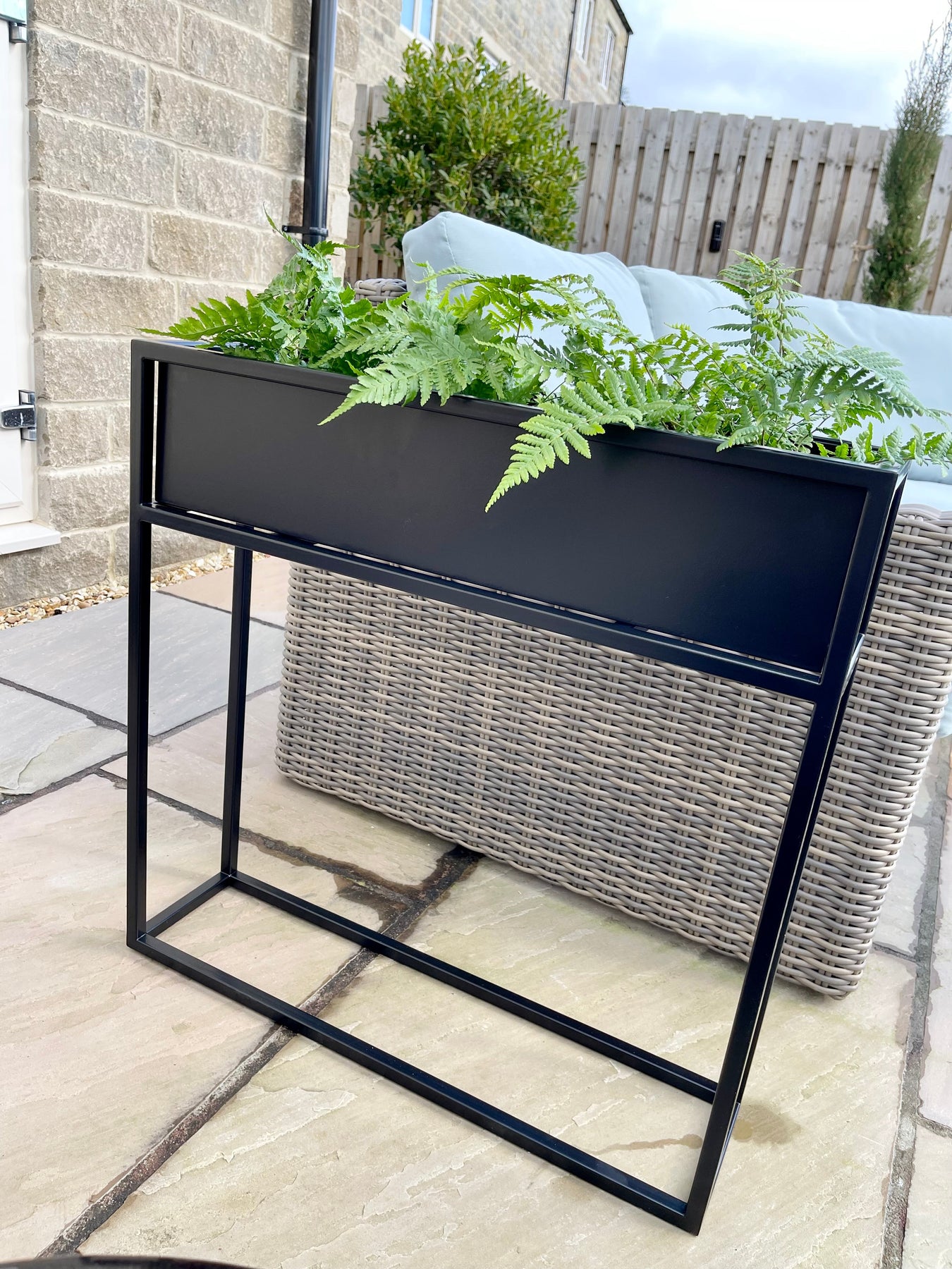Black Metal Planters
