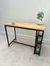 Oak Metal Breakfast Bar Table