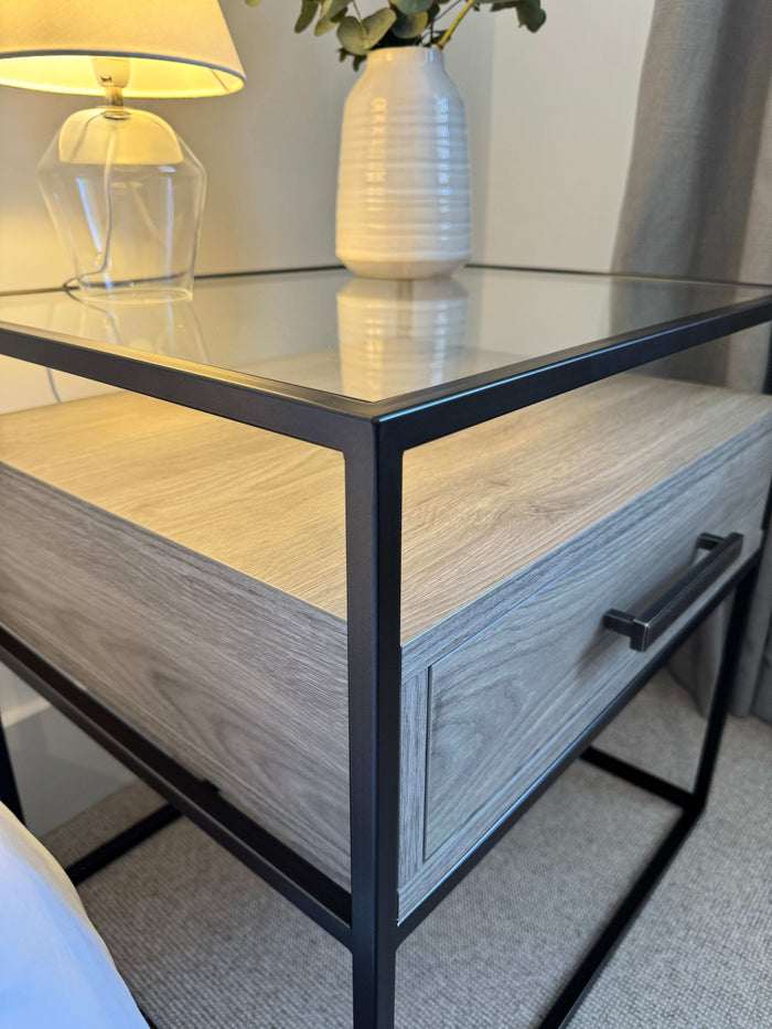 Berkley Bedside Table Drawers - Taupe