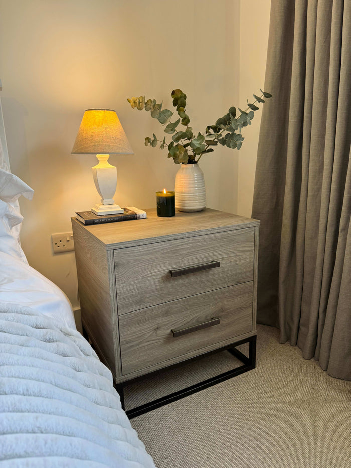 Stratford Bedside Table Drawers - Taupe