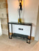Hudson Granite Metal Console Table