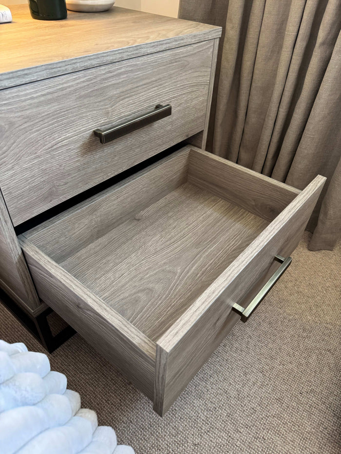 Stratford Bedside Table Drawers - Taupe