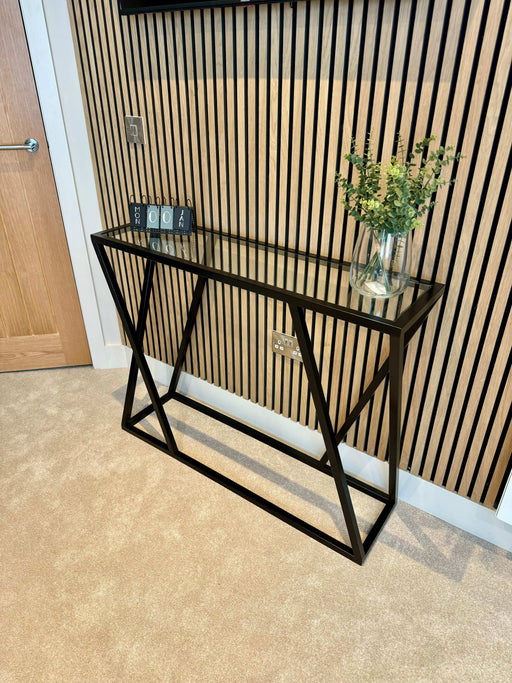 Twisted Console Table - Black