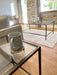 Madison Glass Metal Side Table - Dark Bronze