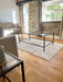 Madison Glass Metal Coffee Table - Dark Bronze