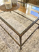 Madison Glass Metal Coffee Table - Dark Bronze