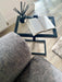 Glass Metal Sofa Laptop Table