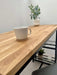 Oak Metal Breakfast Bar Table