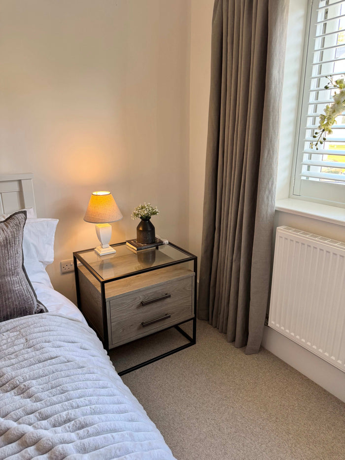 Pembroke Bedside Table Drawers - Taupe