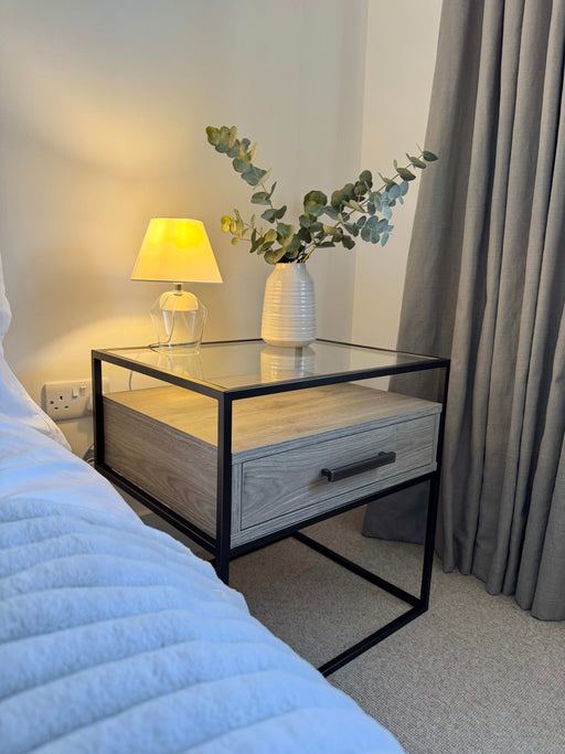 Berkley Bedside Table Drawers - Taupe