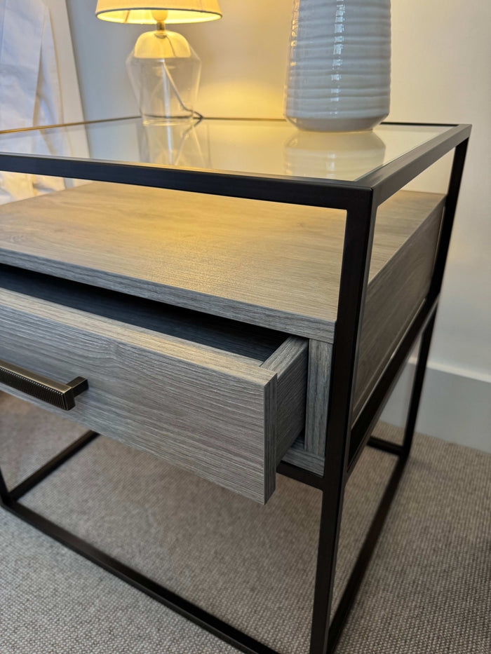 Berkley Bedside Table Drawers - Taupe