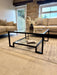 Hudson Square Glass Metal Coffee Table - Black