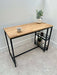 Oak Metal Breakfast Bar Table