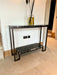 Hudson Granite Metal Console Table