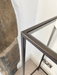 Madison Glass Metal Console Table - Dark Bronze
