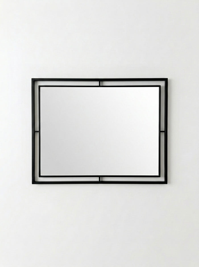 Lena Mirror Metal Frame - Black