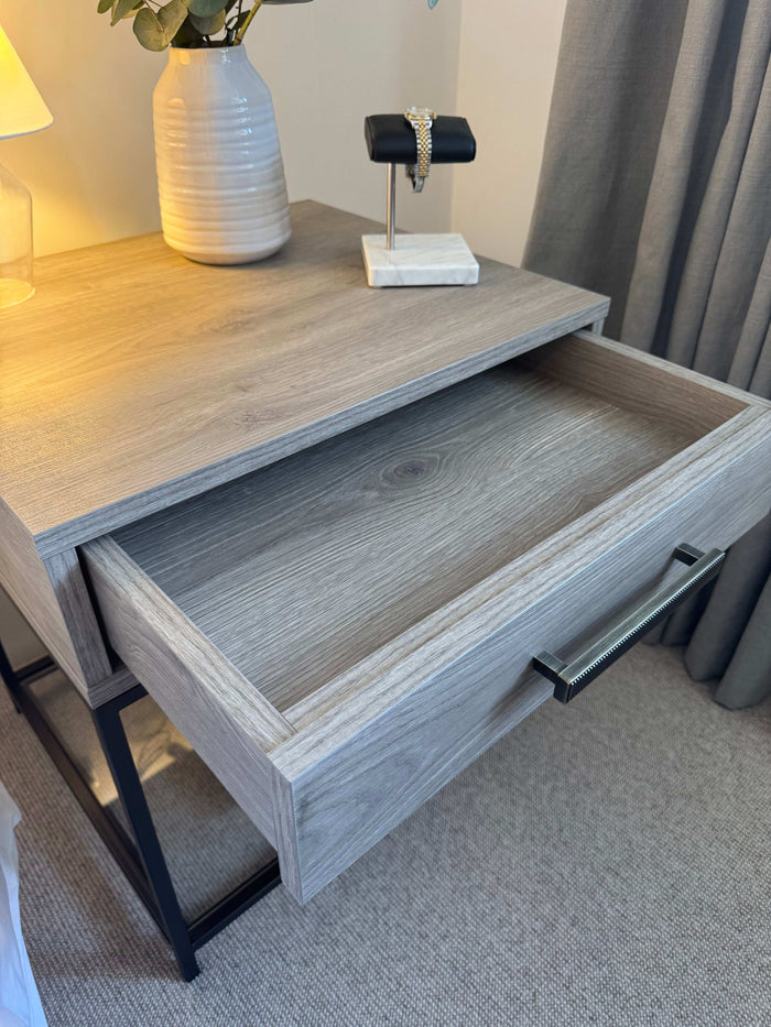 Langley Bedside Table Drawers - Taupe