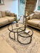 Avery Round Nesting Coffee Tables - Black