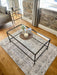 Madison Glass Metal Coffee Table - Dark Bronze