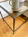Madison Glass Metal Side Table - Dark Bronze
