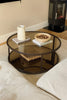 Amara Round Coffee Table - Dark Bronze