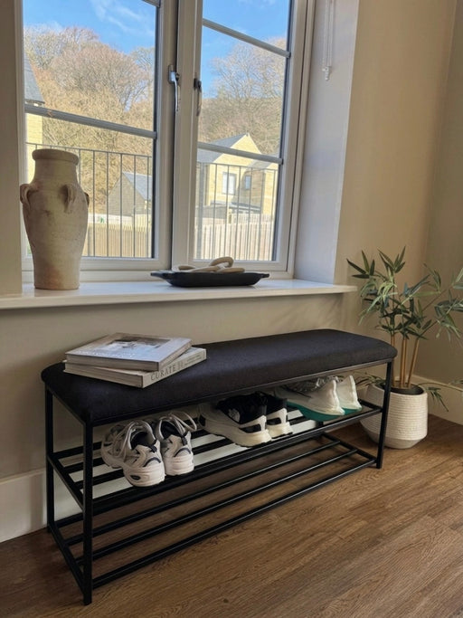 Sofia Bench With Storage - Black