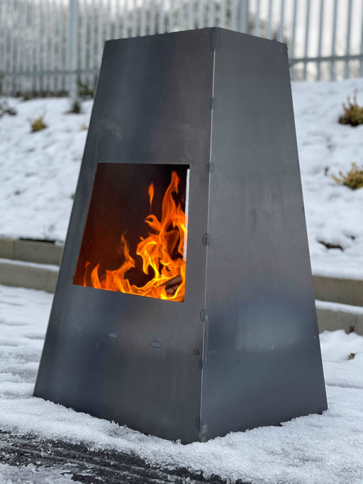 Fire Pit X - Chiminea - Large Metal Log Burner Fire Pit Outdoor