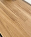 Oak topped console radiator shelf cover table