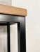 Oak topped console radiator shelf cover table