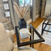 Glass Sofa Side End Table Dark Bronze