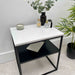 Marble Metal Bedside Table