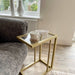 Glass Sofa Side End Table