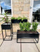 Metal Standing Planter Low