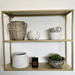 Gold Metal Wall Shelf Large
