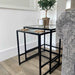 Glass Metal Nesting Side Tables