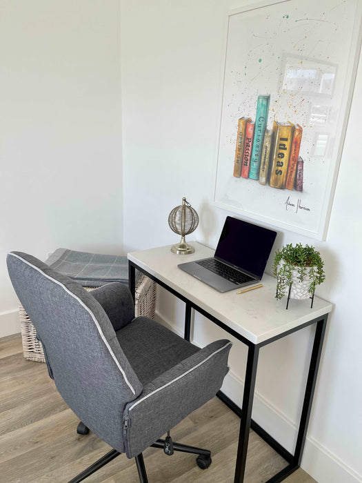 Marble Quartz Office Desk Table