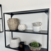 Black Metal Wall Shelf Large