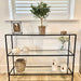 Glass Console Table - 3 Tier