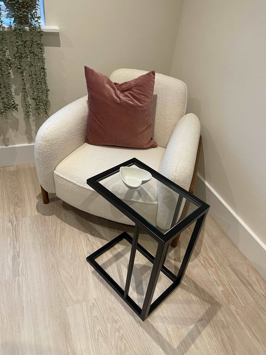 Glass Sofa Side End Table