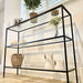 Glass Console Table - 3 Tier