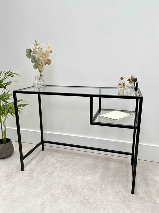 Glass Metal Dressing Table