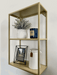 Gold Metal Wall Shelf Small