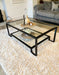 Glass Metal Coffee Table