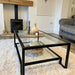 Glass Metal Coffee Table