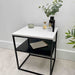 Marble Metal Bedside Table