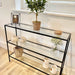 Glass Console Table - 3 Tier