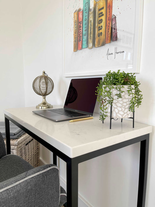 Marble Quartz Office Desk Table