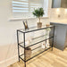 Glass Console Table - 3 Tier